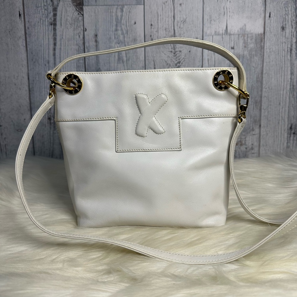 PALOMA PICASSO 2-way leather white crossbody bag